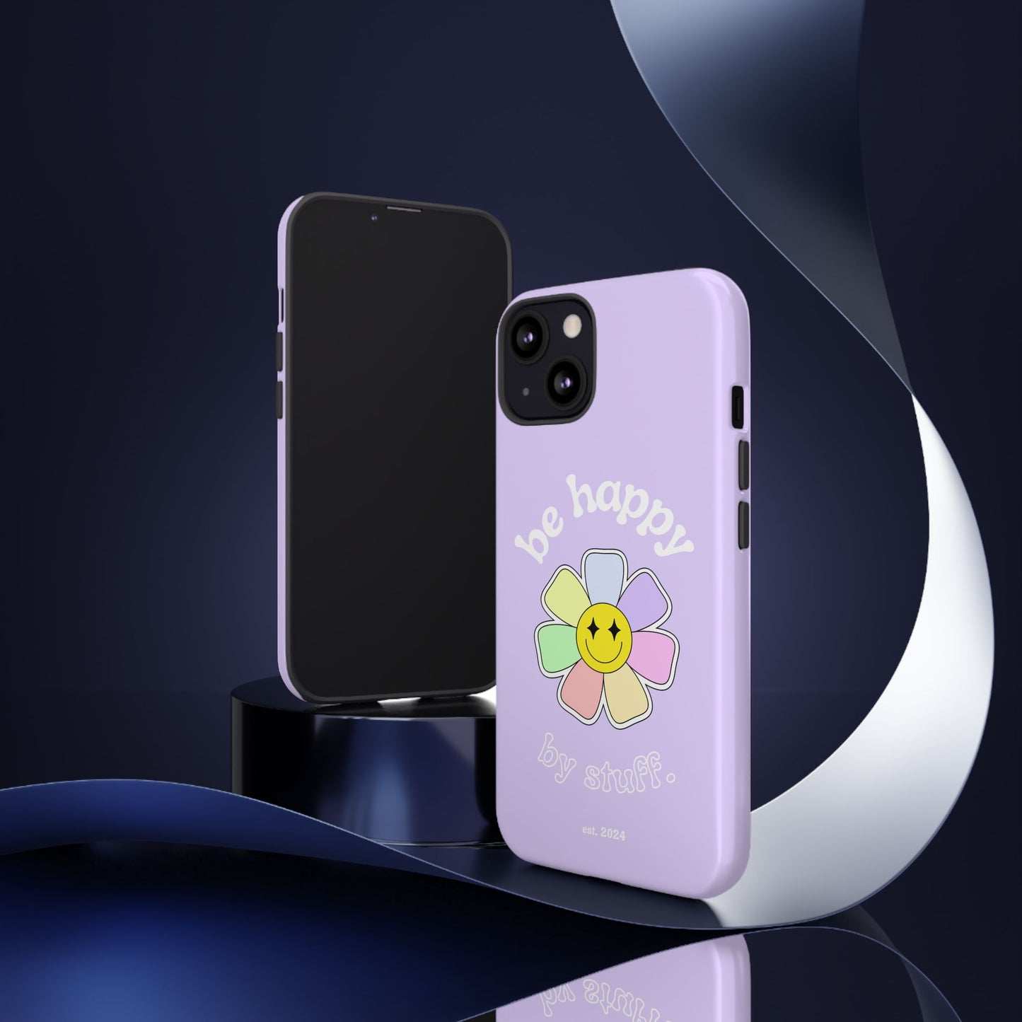 Be Happy Case | Coque résistante double protection avec Design Fleur Colorée