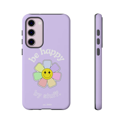 Be Happy Case | Coque résistante double protection avec Design Fleur Colorée