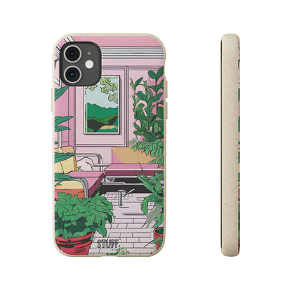 Plant Pop Case | Coque biodégradable en bambou et bioplastique avec design coloré | Parfait pour les amoureux des plantes - Avec emballage cadeau