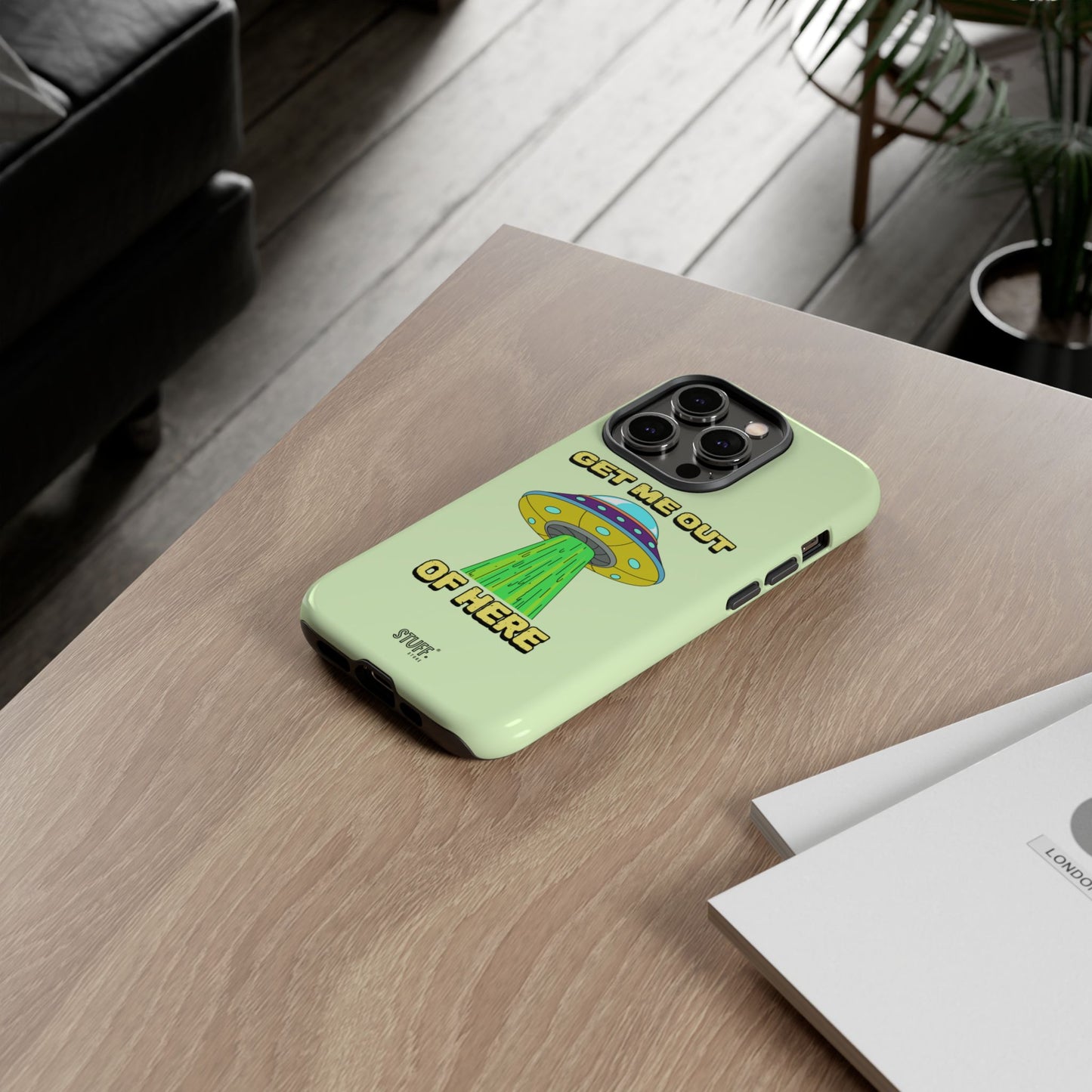 Get Me Out of Here | Coque résistante anti-choc — Vert Menthe
