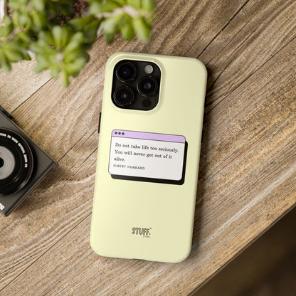 Window Case | Coque résistante à double protection avec citation – Design minimal & message puissant