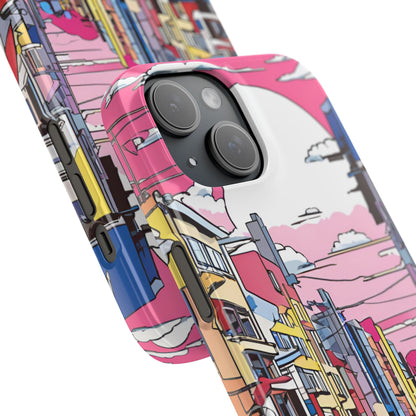 Pop Art Sunset | Coque snap légère et résistante inspiration Lichtenstein