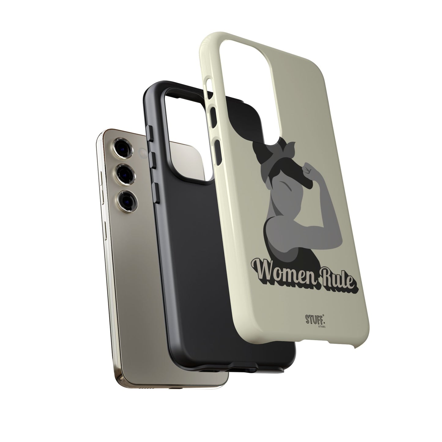 Women Rule Case | Coque résistante double protection avec Design Féministe inspirant