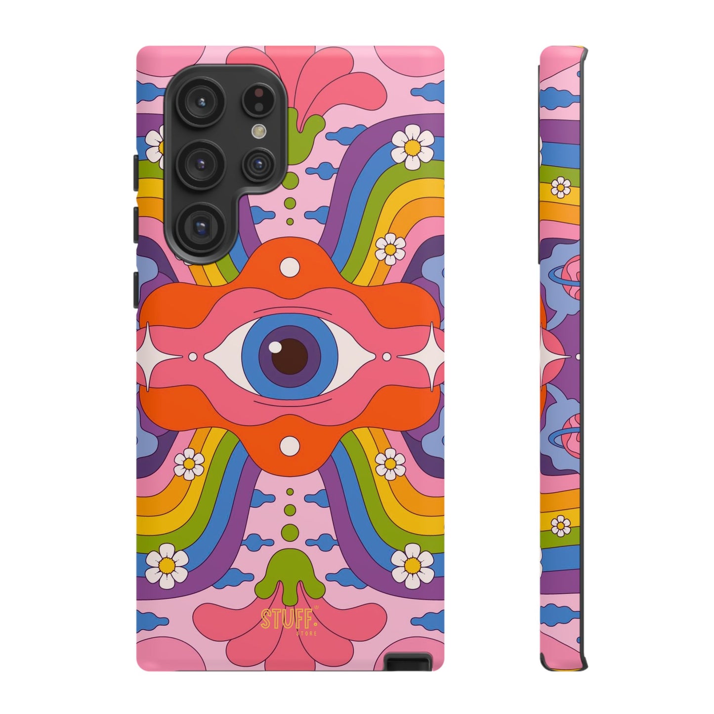Psych Case | Coque résistante double protection avec Design Psychédélique coloré
