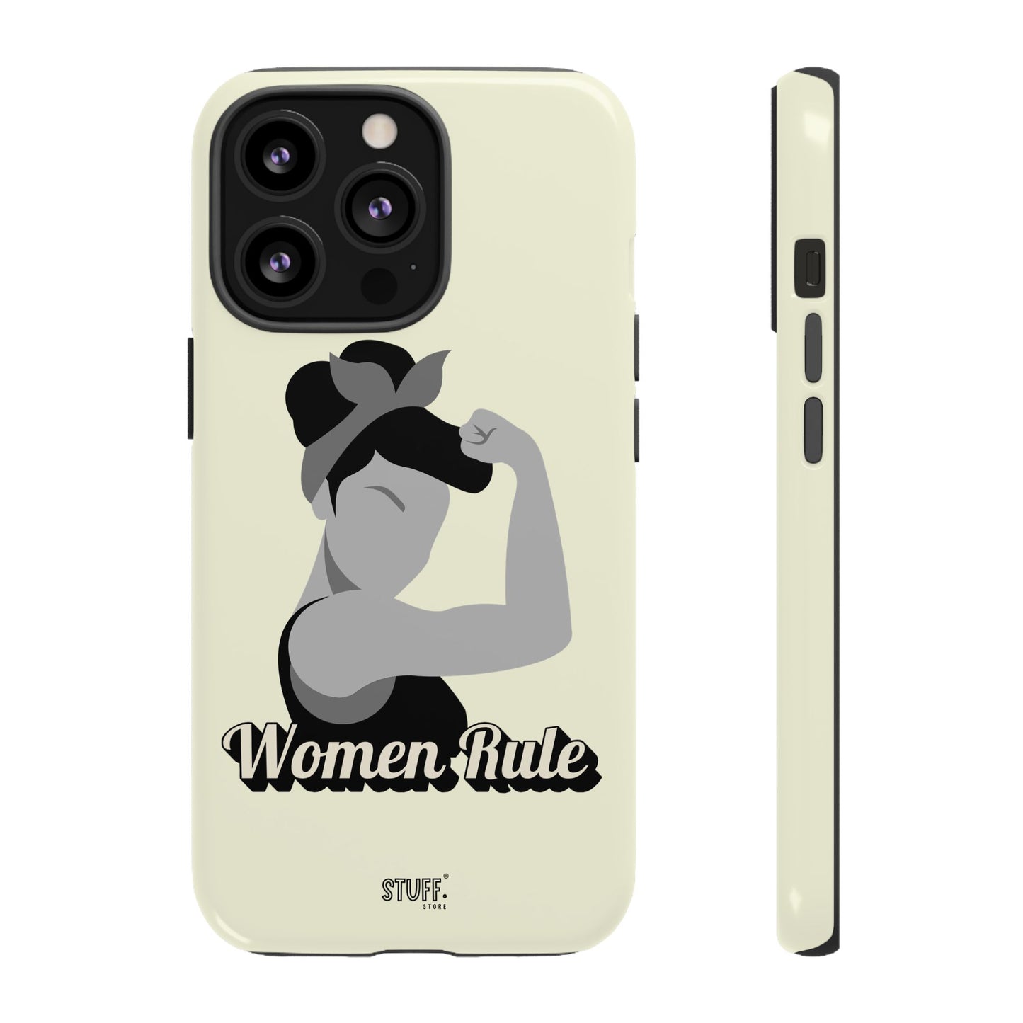 Women Rule Case | Coque résistante double protection avec Design Féministe inspirant