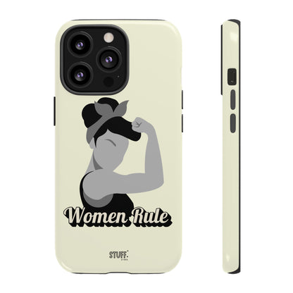 Women Rule Case | Coque résistante double protection avec Design Féministe inspirant