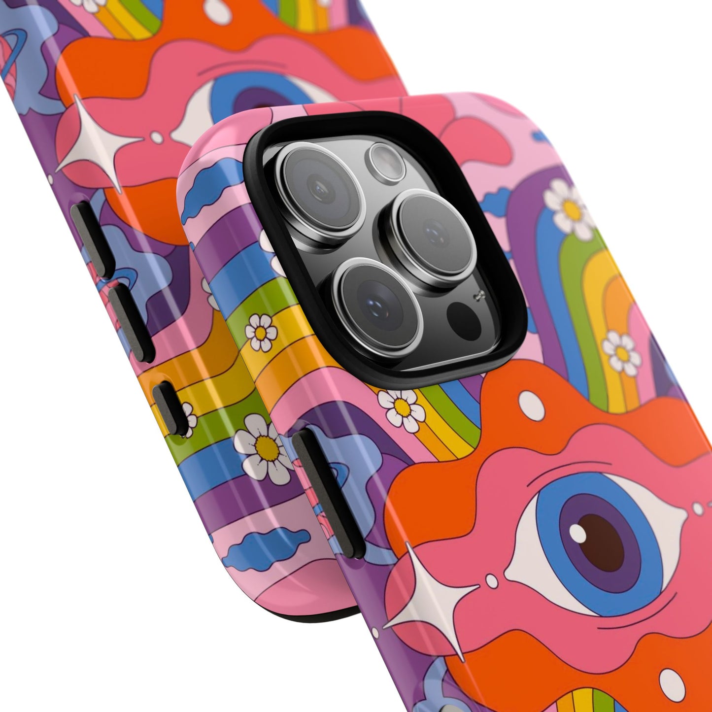 Psych Case | Coque résistante double protection avec Design Psychédélique coloré