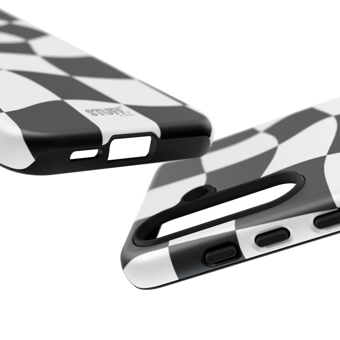 Checkers Case | Coque résistante double protection et Design en Damier déformé
