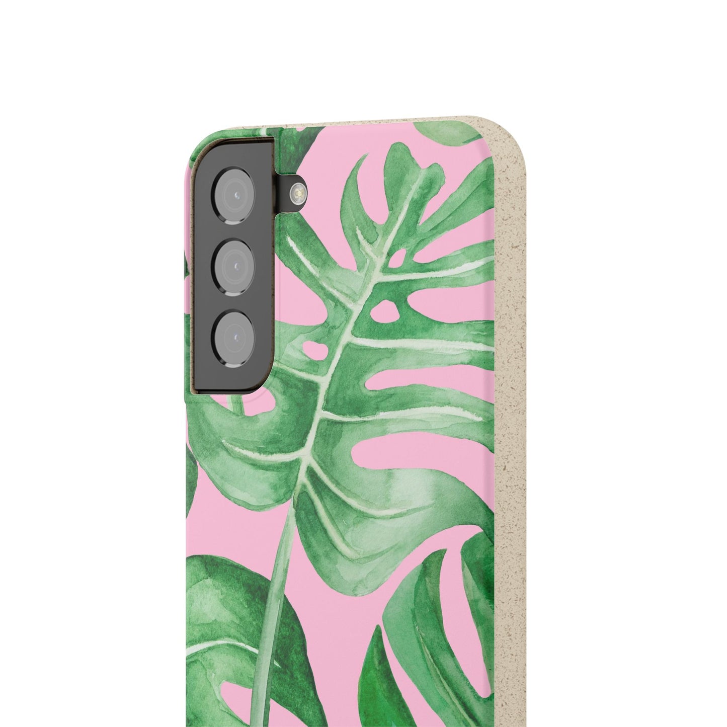 Monstera Case | Eco-Friendly Bamboo and Bioplastic Shell Monstera Leaves Pattern - Available with Gift Packaging