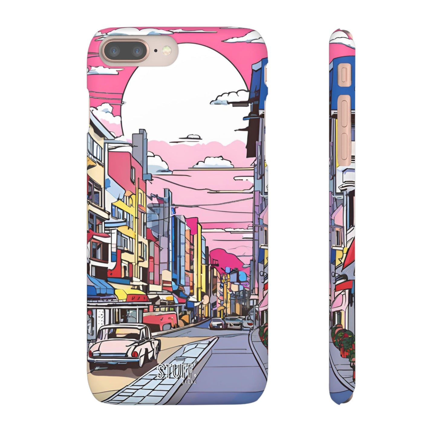 Pop Art Sunset | Coque snap légère et résistante inspiration Lichtenstein