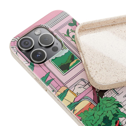 Plant Pop Case | Coque biodégradable en bambou et bioplastique avec design coloré | Parfait pour les amoureux des plantes - Avec emballage cadeau