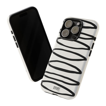 Loopy Case | Coque résistante double protection - Motif cercles abstraits