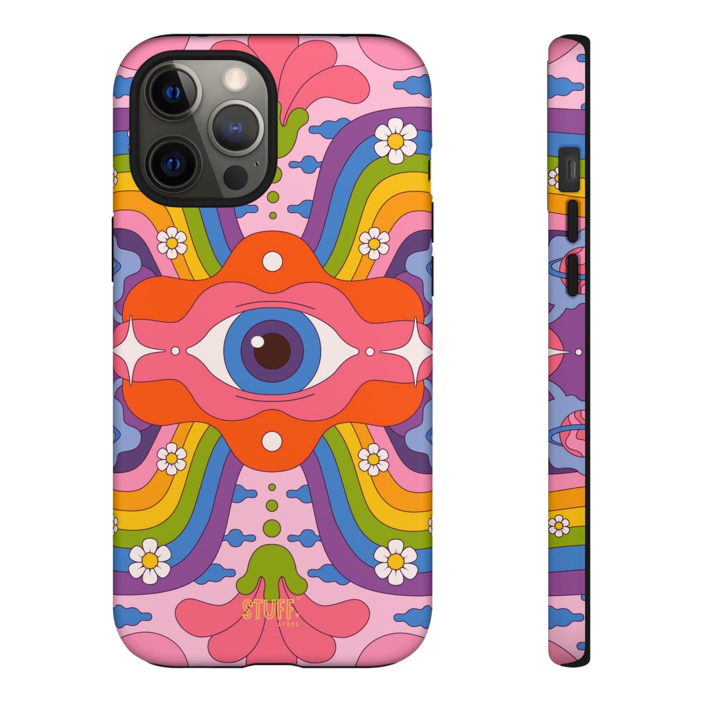 Psych Case | Coque résistante double protection avec Design Psychédélique coloré