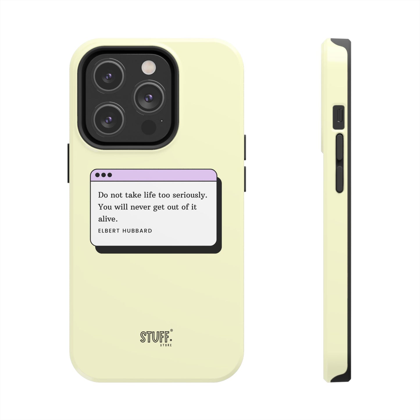 Window Case | Coque résistante à double protection avec citation – Design minimal & message puissant
