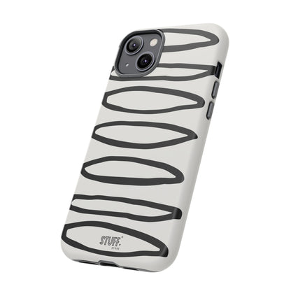 Loopy Case | Coque résistante double protection - Motif cercles abstraits