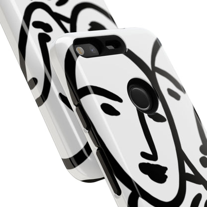 Les Trois Visages | Coque résistante double protection — inspiration Matisse