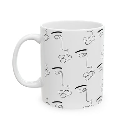 He's Art Cup | Mug en céramique avec design minimaliste – 330ml / 440ml