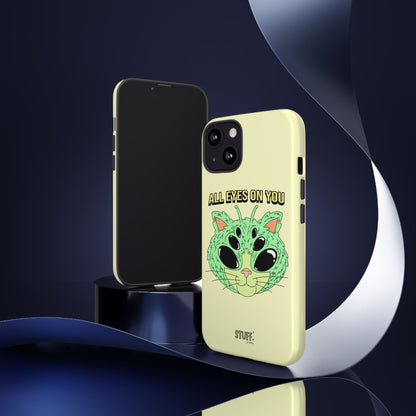 All Eyes on You Case | Coque résistante double protection avec Design Alien drôle