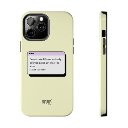 Window Case | Coque résistante à double protection avec citation – Design minimal & message puissant