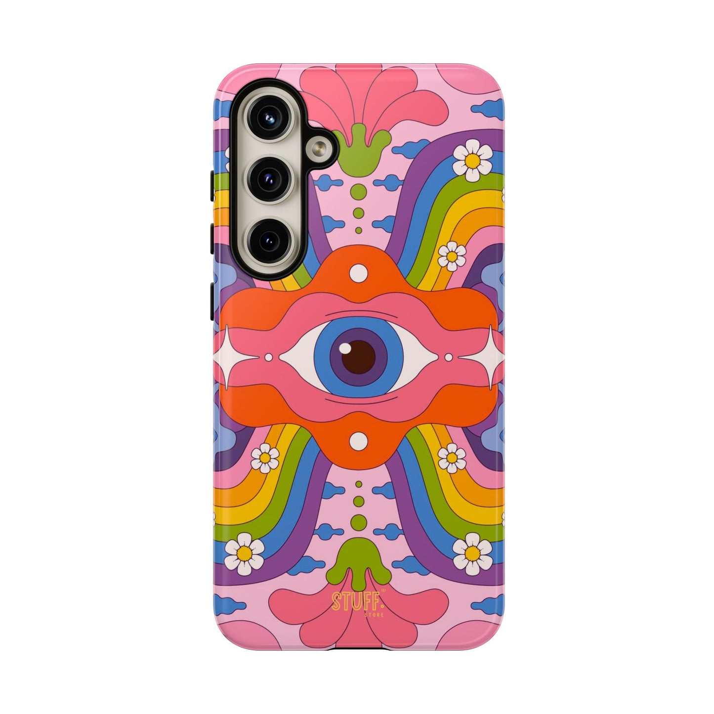 Psych Case | Coque résistante double protection avec Design Psychédélique coloré