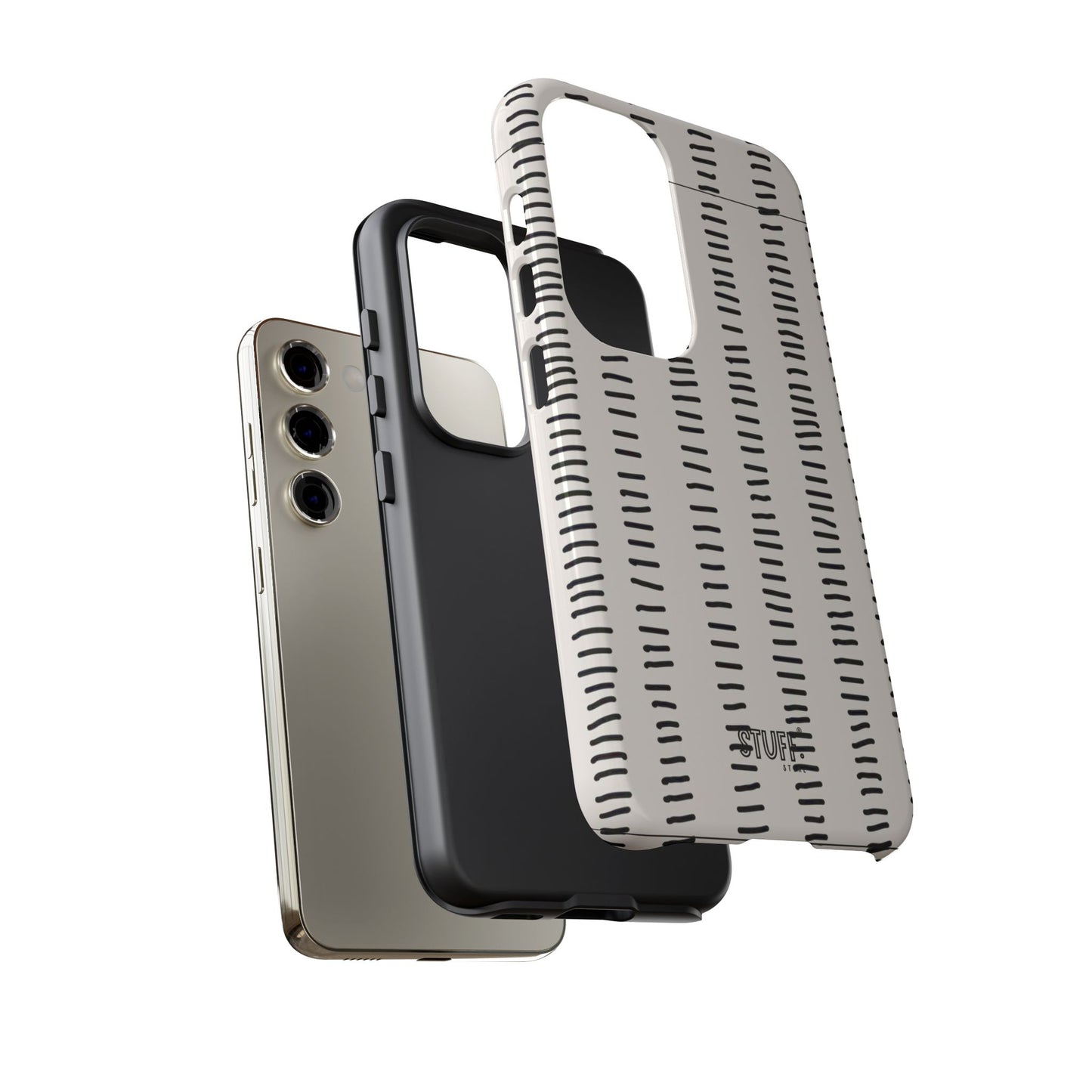 Striped Case | Coque résistante double protection antichoc - Design Minimaliste