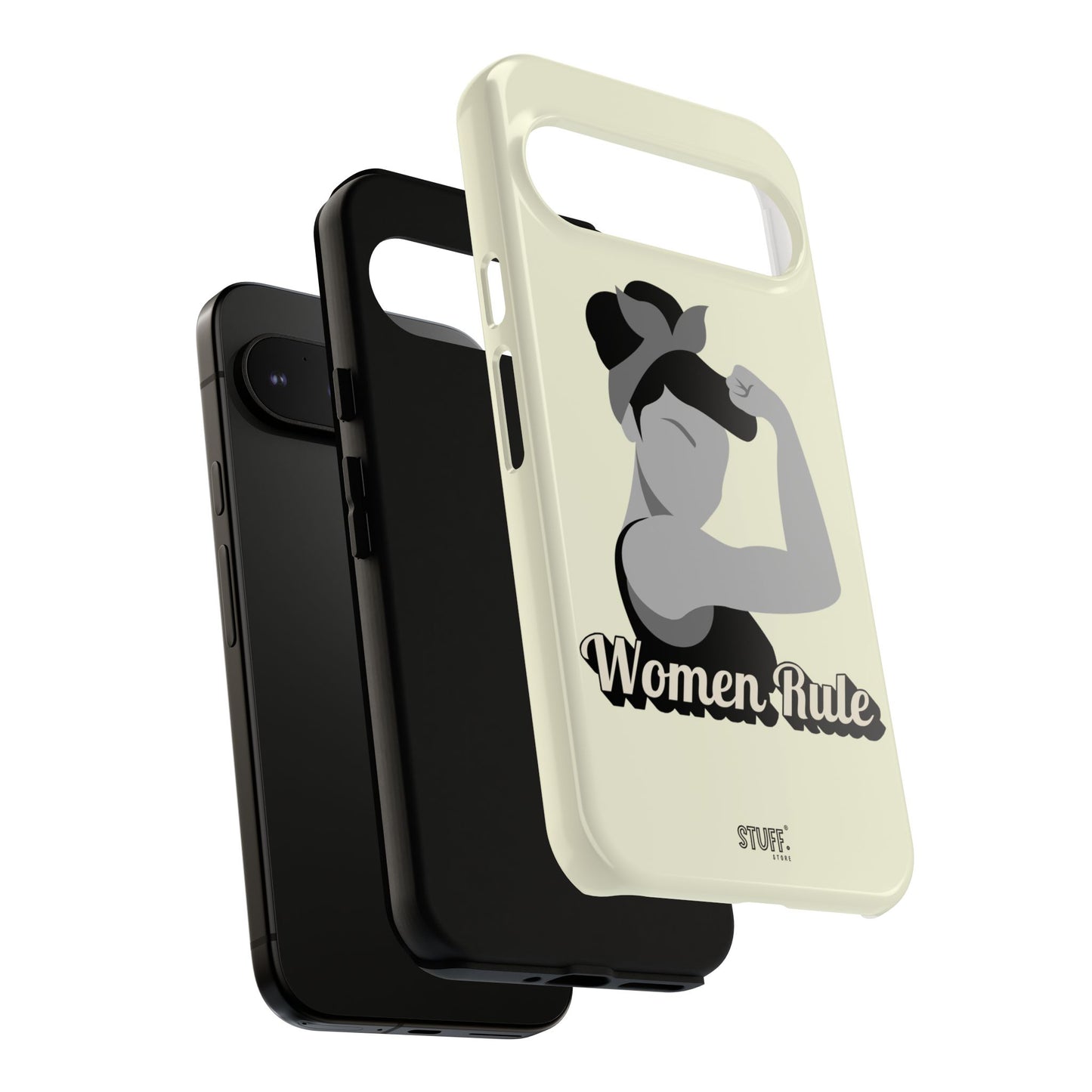Women Rule Case | Coque résistante double protection avec Design Féministe inspirant
