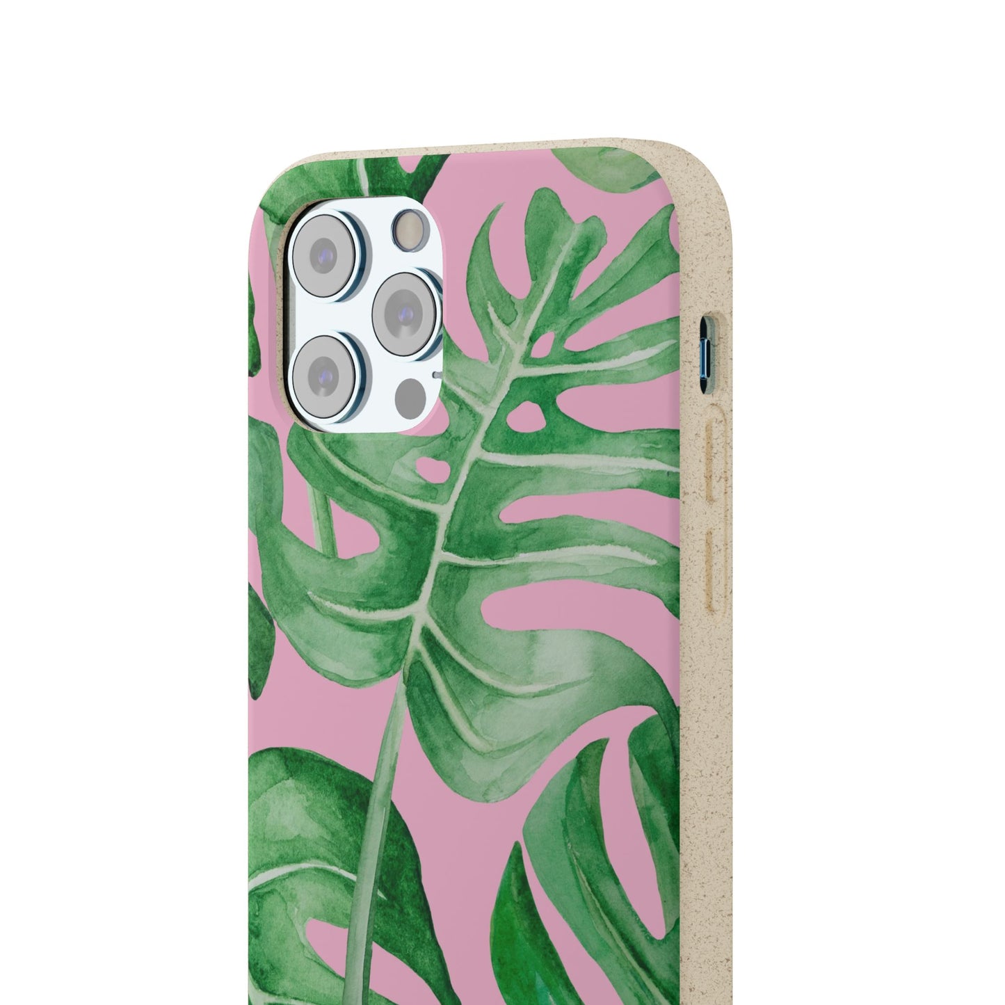 Monstera Case | Eco-Friendly Bamboo and Bioplastic Shell Monstera Leaves Pattern - Available with Gift Packaging