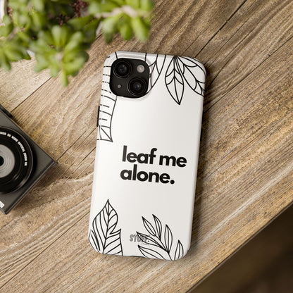 Leaf Me Case | Coque résistante double protection avec design minimaliste