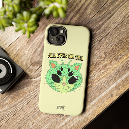 All Eyes on You Case | Coque résistante double protection avec Design Alien drôle
