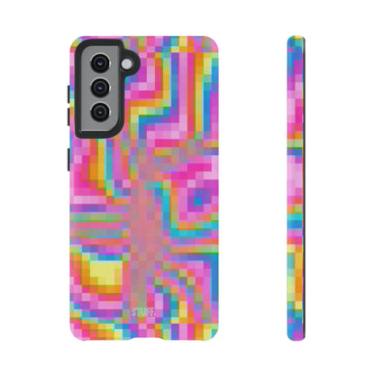 Pixel Case | Coque résistante double protection anti-choc - Motif pixels colorés