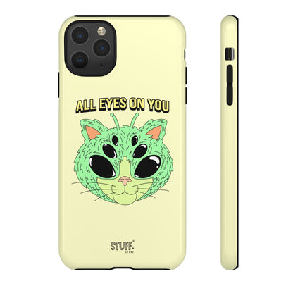 All Eyes on You Case | Coque résistante double protection avec Design Alien drôle