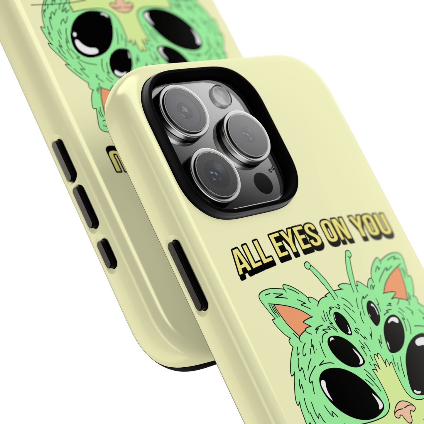 All Eyes on You Case | Coque résistante double protection avec Design Alien drôle