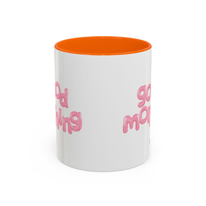 Balloon Cup | Two-tone ceramic mug with "balloon" lettering - 330ml