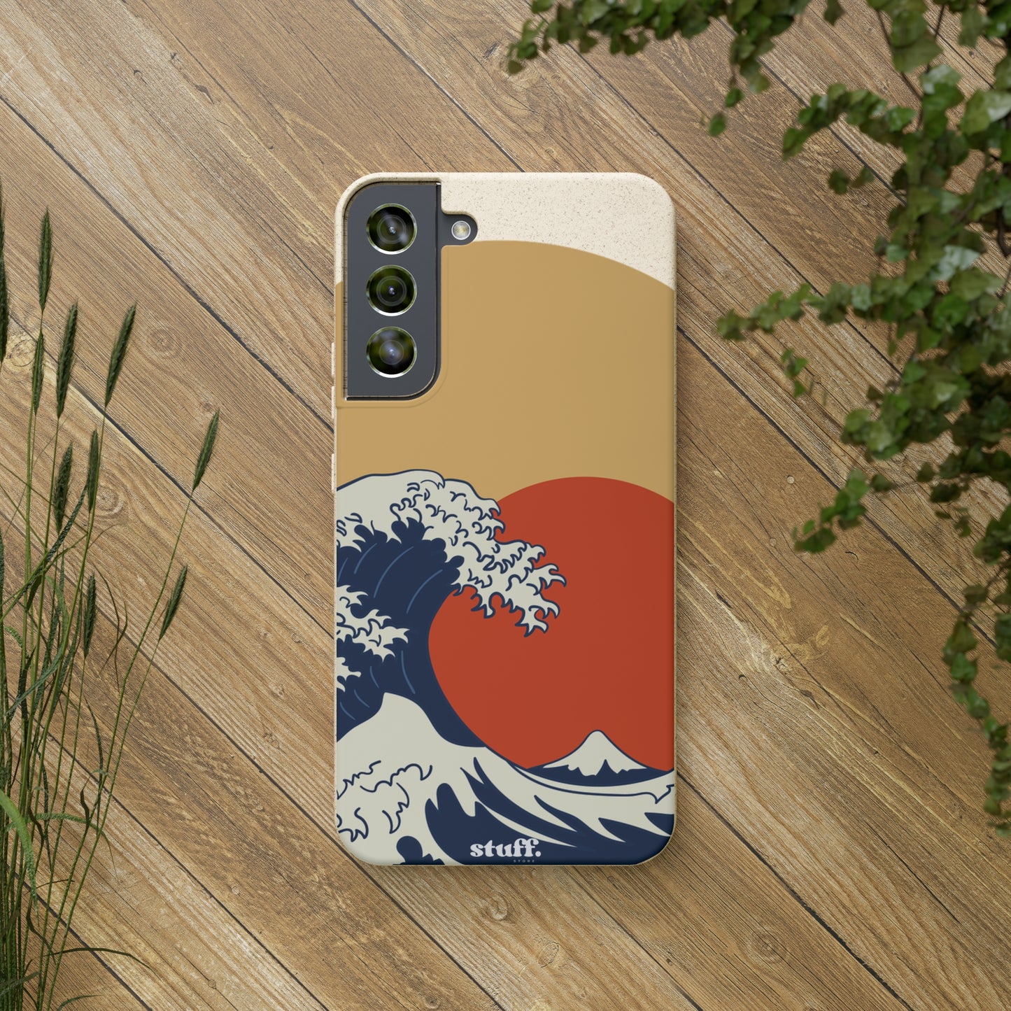 La Grande Vague | biodegradable shell in bamboo and bioplastic - inspired by Japanese art