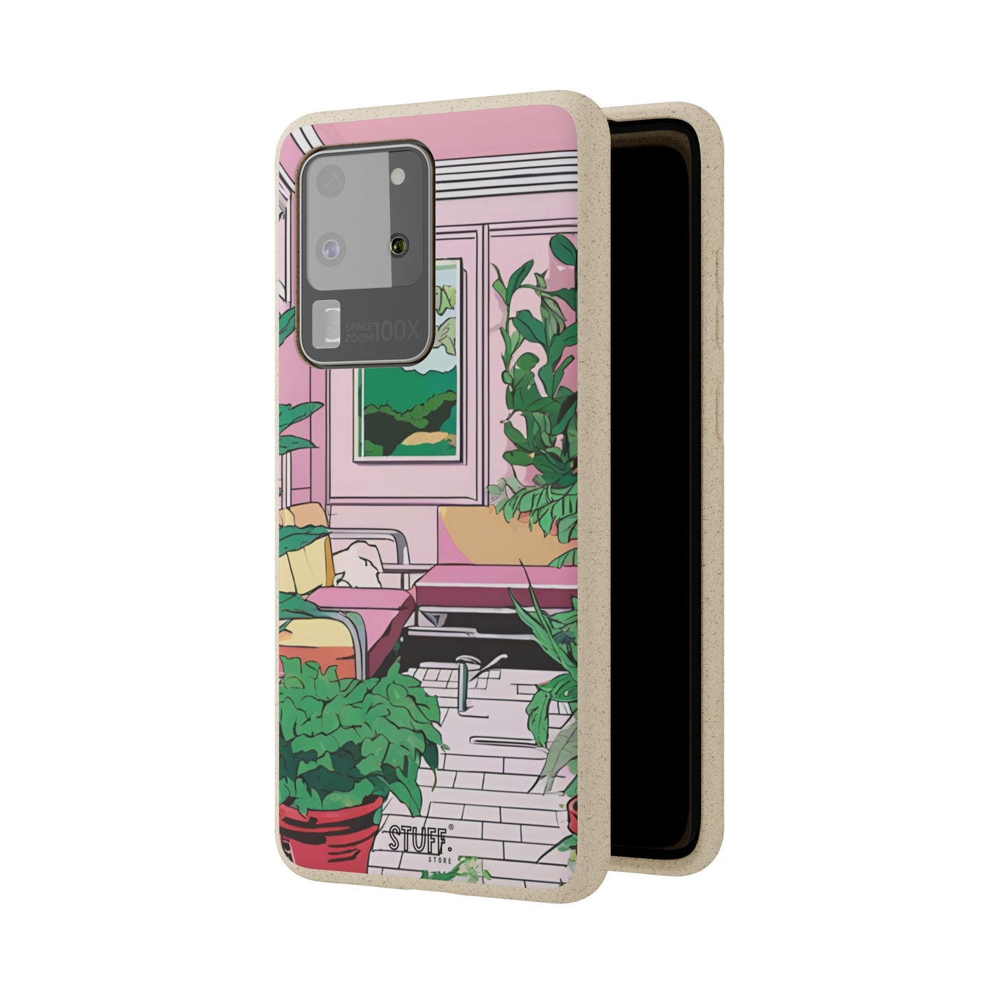 Plant Pop Case | Coque biodégradable en bambou et bioplastique avec design coloré | Parfait pour les amoureux des plantes - Avec emballage cadeau