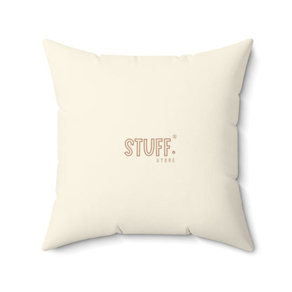 Coussin carré décoratif "Dream it" | Design rétro et phrase inspirante