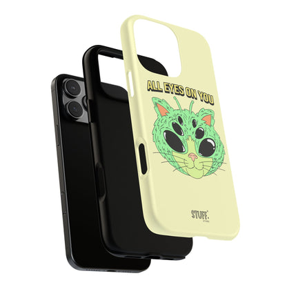 All Eyes on You Case | Coque résistante double protection avec Design Alien drôle