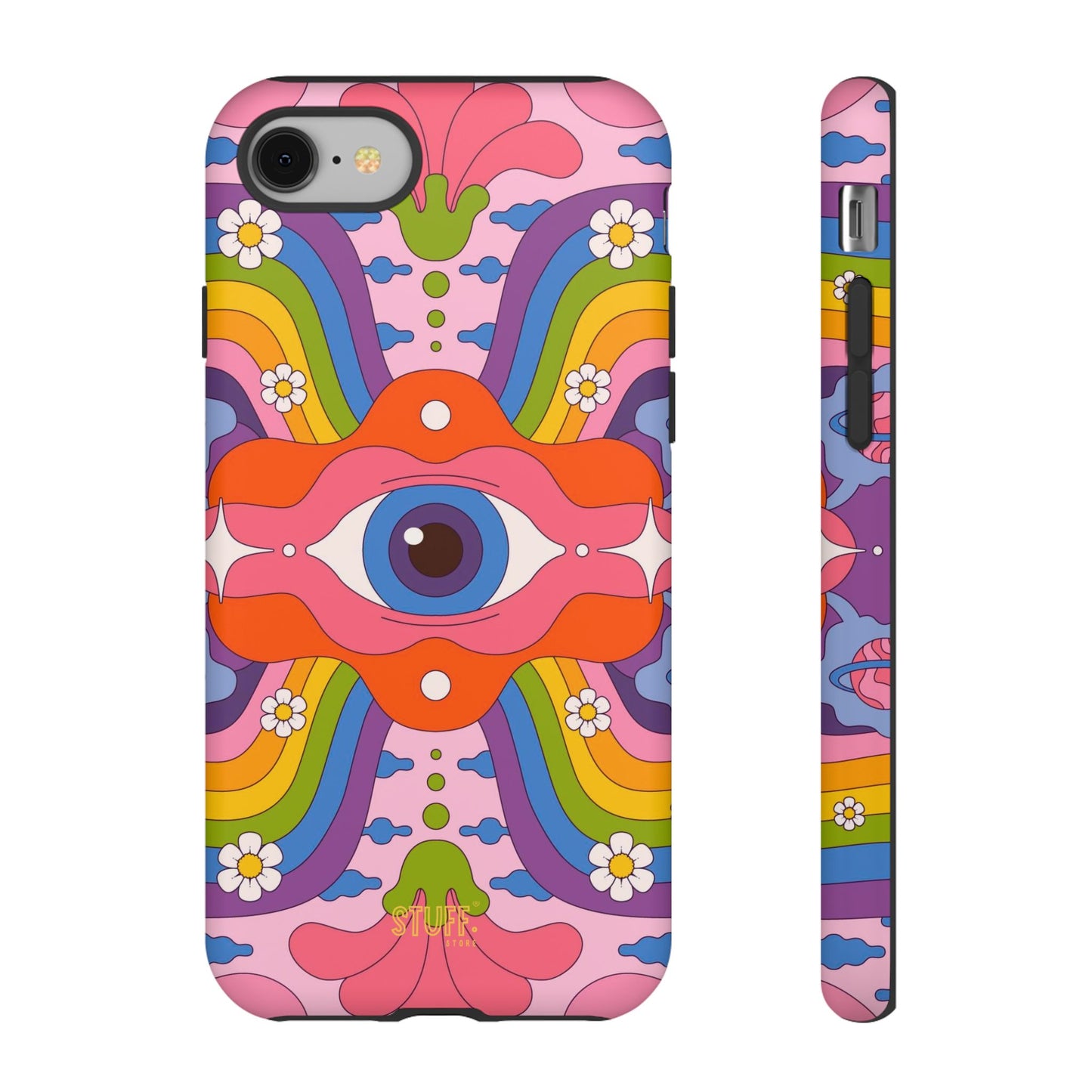 Psych Case | Coque résistante double protection avec Design Psychédélique coloré