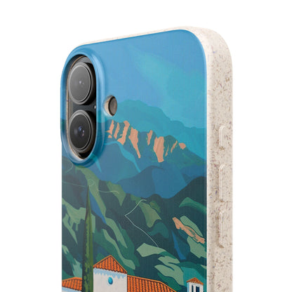 Summer Villa Case | Eco-Friendly Bamboo and Bioplastic Case with Summer Design - Available with Gift Packaging