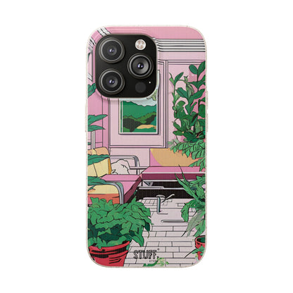 Plant Pop Case | Coque biodégradable en bambou et bioplastique avec design coloré | Parfait pour les amoureux des plantes - Avec emballage cadeau