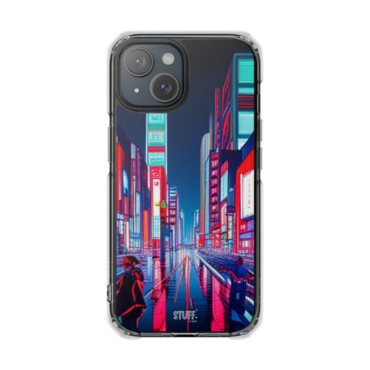 Cyber City Case | Coque transparente magnétique antichoc compatible MagSafe®