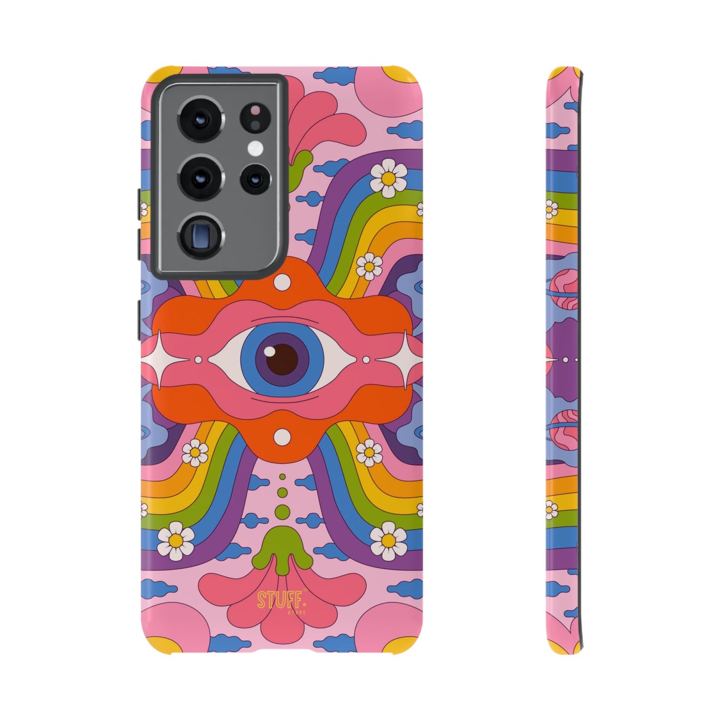 Psych Case | Coque résistante double protection avec Design Psychédélique coloré