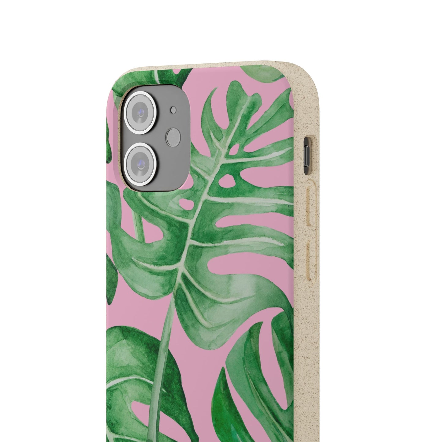 Monstera Case | Eco-Friendly Bamboo and Bioplastic Shell Monstera Leaves Pattern - Available with Gift Packaging