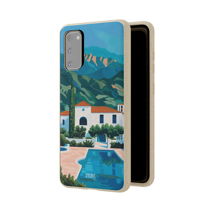 Summer Villa Case | Eco-Friendly Bamboo and Bioplastic Case with Summer Design - Available with Gift Packaging