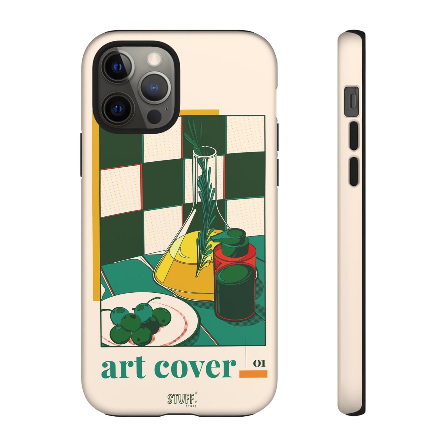 Olio d'Amore Case | Coque résistante double protection avec Design artistique Rétro