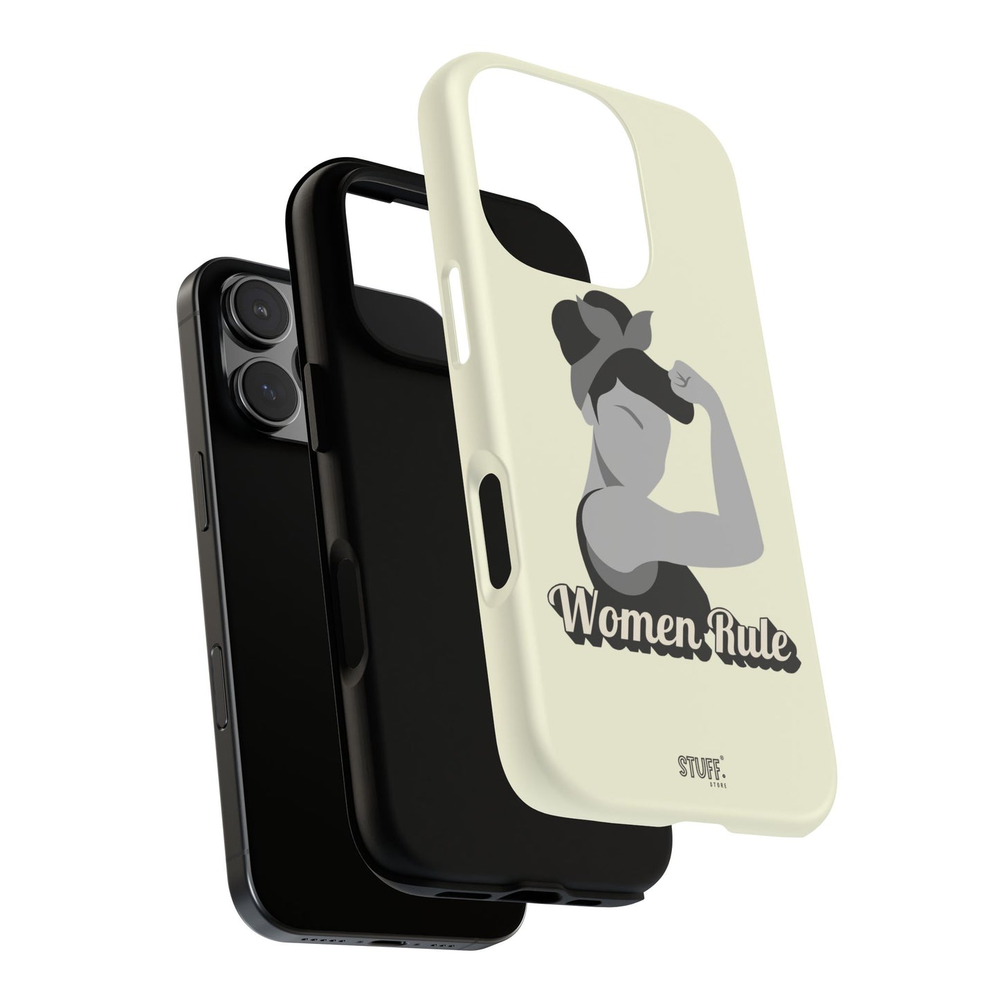 Women Rule Case | Coque résistante double protection avec Design Féministe inspirant