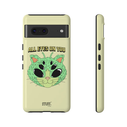 All Eyes on You Case | Coque résistante double protection avec Design Alien drôle