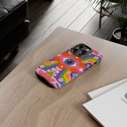 Psych Case | Coque résistante double protection avec Design Psychédélique coloré