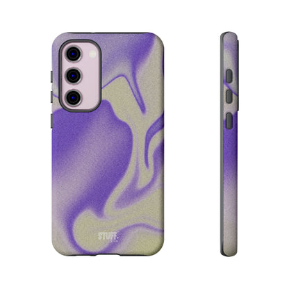 Swirly Case | Coque résistante double protection - Motif vague pourpre