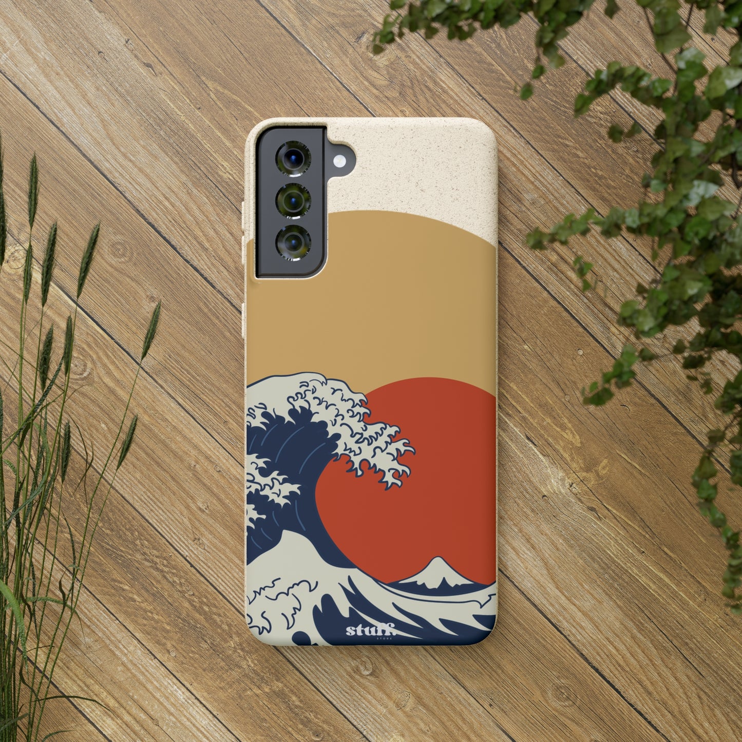 La Grande Vague | biodegradable shell in bamboo and bioplastic - inspired by Japanese art